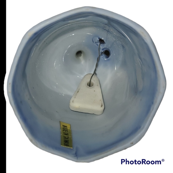 Vtg Currier & Ives Porcelain Small Dinner Bell  "Farmer's Home In Winter" Scene - Picture 4 of 5